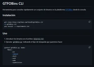 GtfoBins-cli